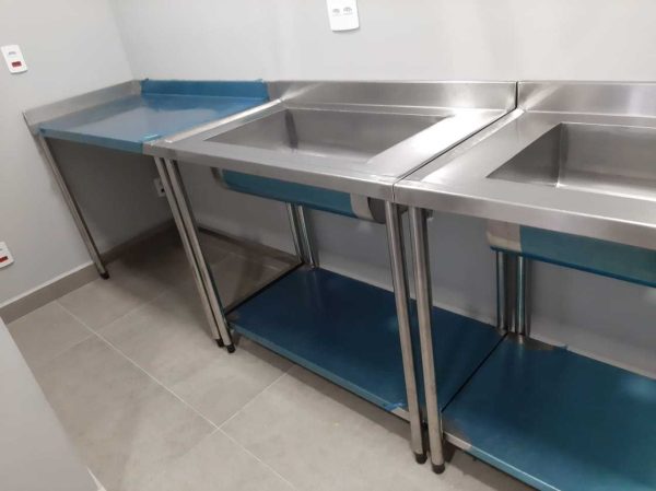 Fabrica de bancada de aço inox com tanque e sem tanque - Imagem 3