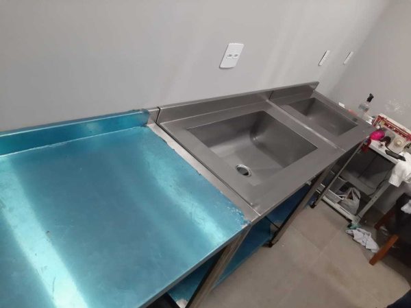 Fabrica de bancada de aço inox com tanque e sem tanque - Imagem 6